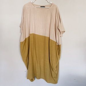 Roolee color block “line in the sand” dress